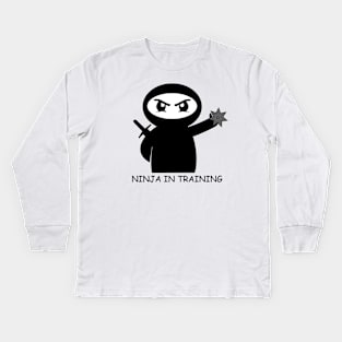 Ninja in Training Kids Long Sleeve T-Shirt